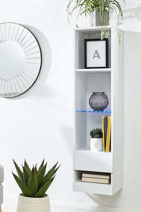 GFW Galicia Tall Shelf Unit with LED