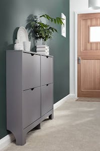 GFW Narrow 4 Drawer Shoe Cabinet