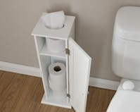 GFW Colonial Toilet Roll Cupboard WHITE