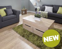 GFW Ultimate Storage Coffee Table OAK