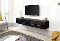 GFW New Galicia High Gloss 150cm TV Unit With LED Lights
