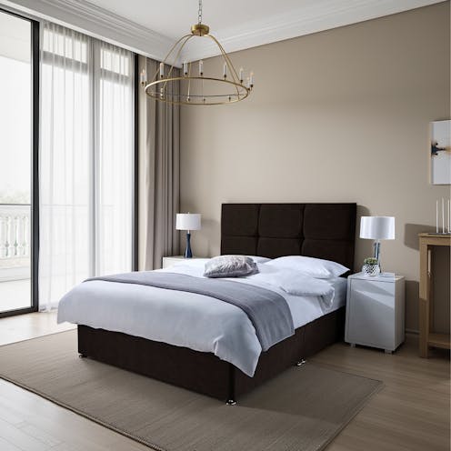 Rapyal Sophia Memory Sprung Brown Bed