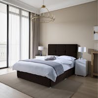 Rapyal Sophia Memory Sprung Brown Bed