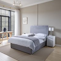 Rapyal Nairobi Grey Plush Velvet Bed Set