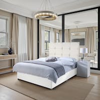 Rapyal Berlin White Memory Sprung Bed Set