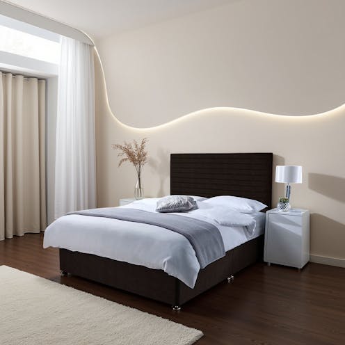 Rapyal Arturo Brown Memory Sprung Bed Set
