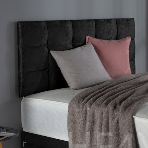 Hf4you New Ottoman Fegi Crushed Velvet Floor Standing Headboard 54 Inch