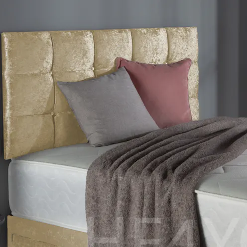 Hf4you New Ottoman Fegi Crushed Velvet 24 Inch Headboard 24"