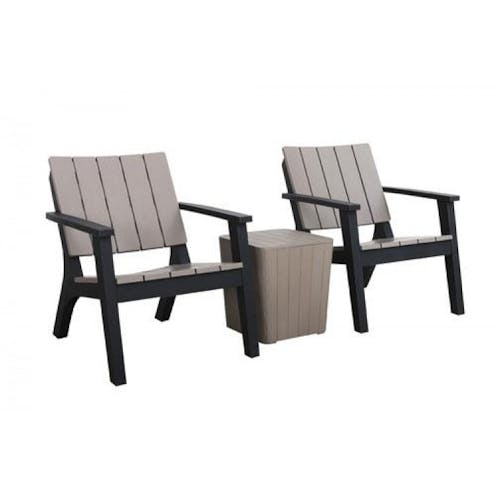 Hf4you Garden Furniture Grey Bistro Set